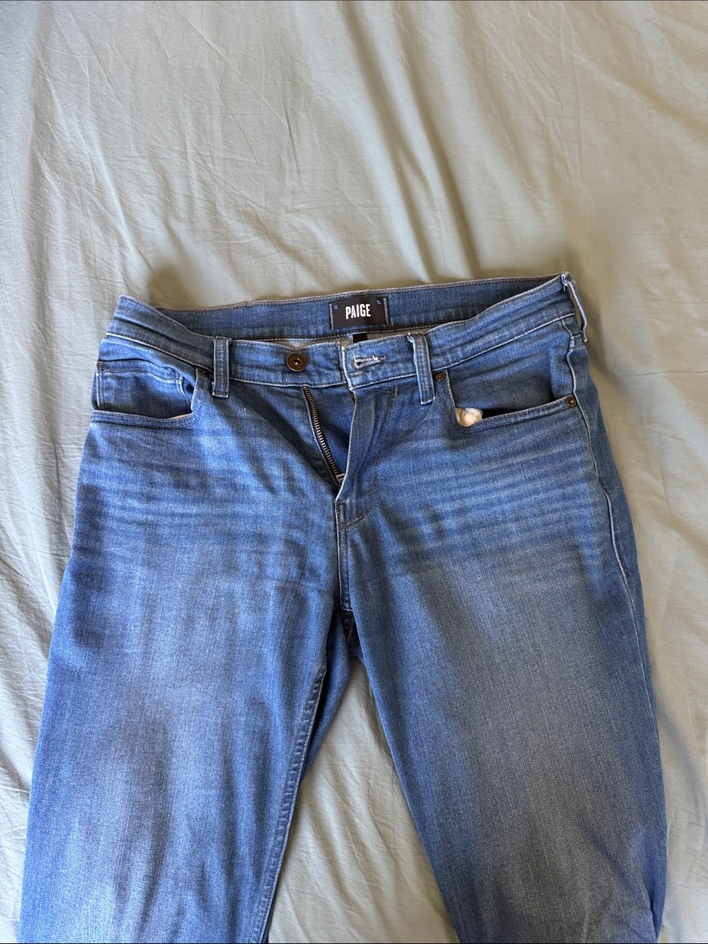 PAIGE Men’s Stretch Jeans Size 30 Blue Denim - Picture 2 of 3